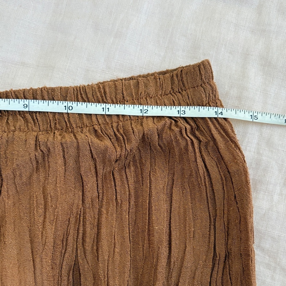 Boot-Flare Wide Leg Pants in Rust Brown - Picture 6 of 11